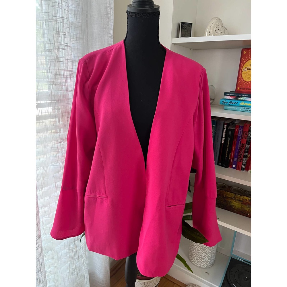 NWT Just Fab Pink Blazer | 1X